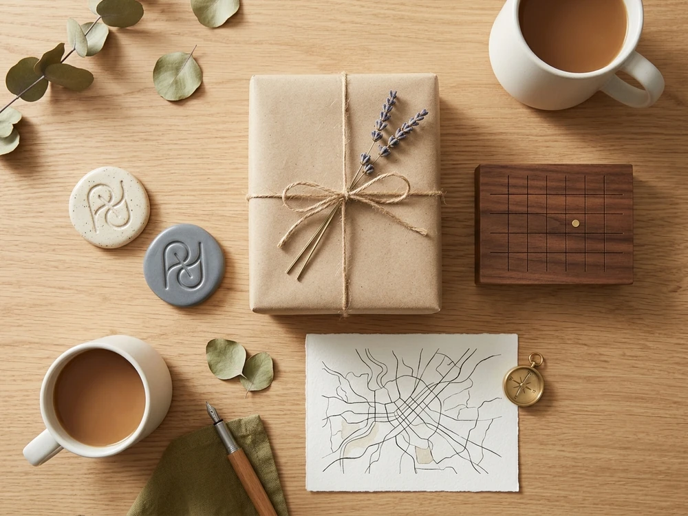 Visual concept showing names, a meaningful date and a place as couple gift personalization ideas.