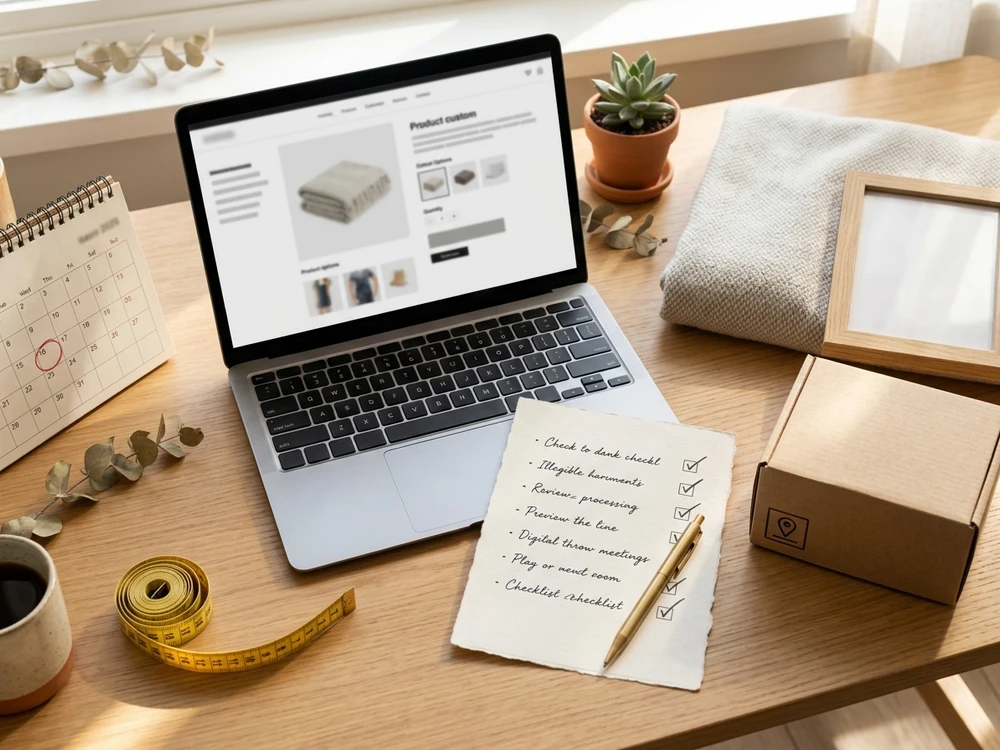 Reviewing personalization and order details before buying a family gift.